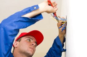 Handyman Installing Electricity 